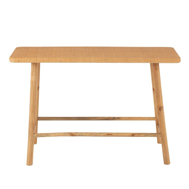 Console Table - Natural - Cane and Fir Wood