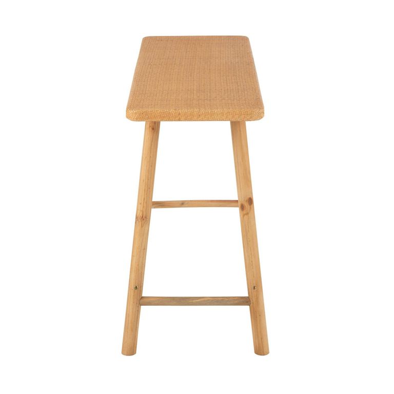 Console Table - Natural - Cane and Fir Wood