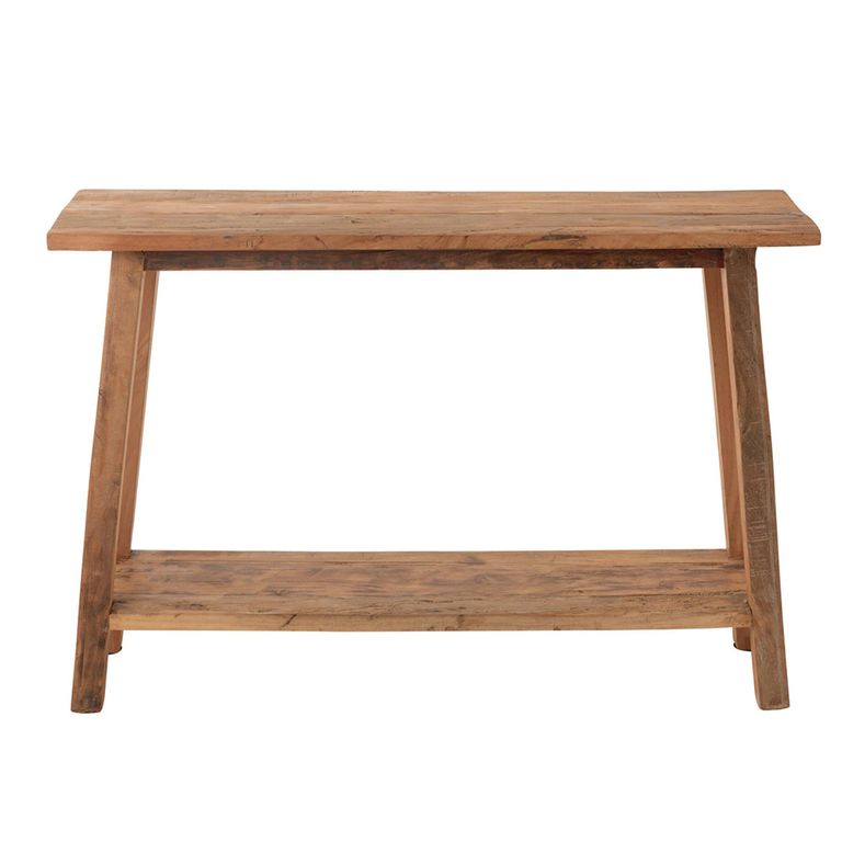 Distressed Console Table - Natural - Recycled Wood