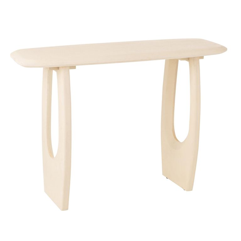 Mark Console Table - Cut Out Legs - Beige - Plywood