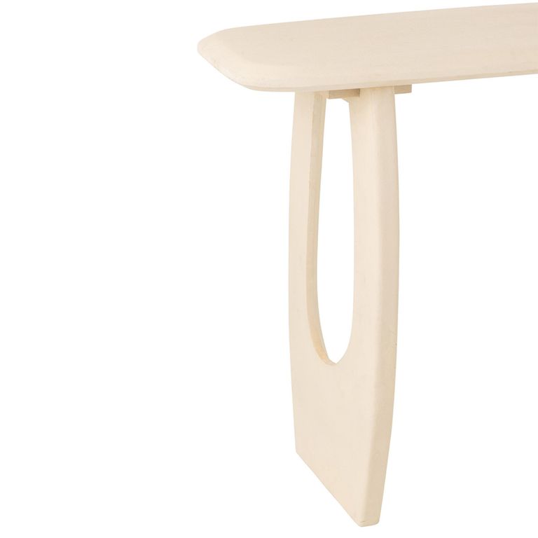 Mark Console Table - Cut Out Legs - Beige - Plywood
