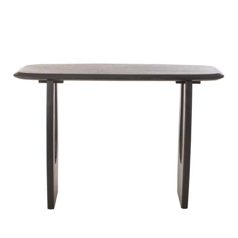Mark Console Table - Cut Out Legs - Black - Mango Wood