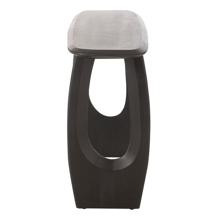 Mark Console Table - Cut Out Legs - Black - Mango Wood