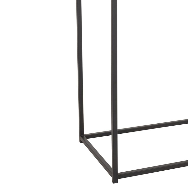 Zigzag Console Table - Natural and Black - Wood and Metal