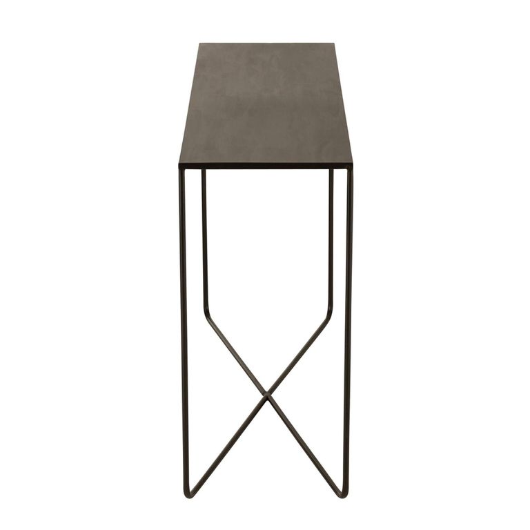 Console Table - Cross Frame - Black - Metal