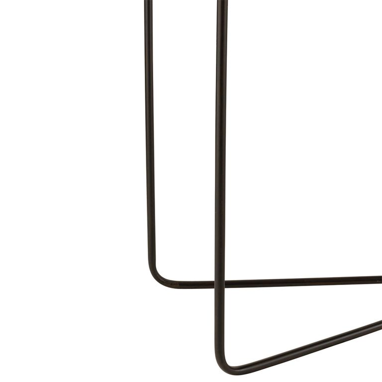 Console Table - Cross Frame - Black - Metal