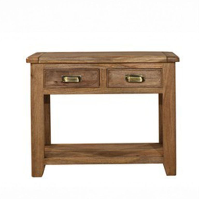 Dorset Console Table - 2 Drawer - Rustic - Mango Wood