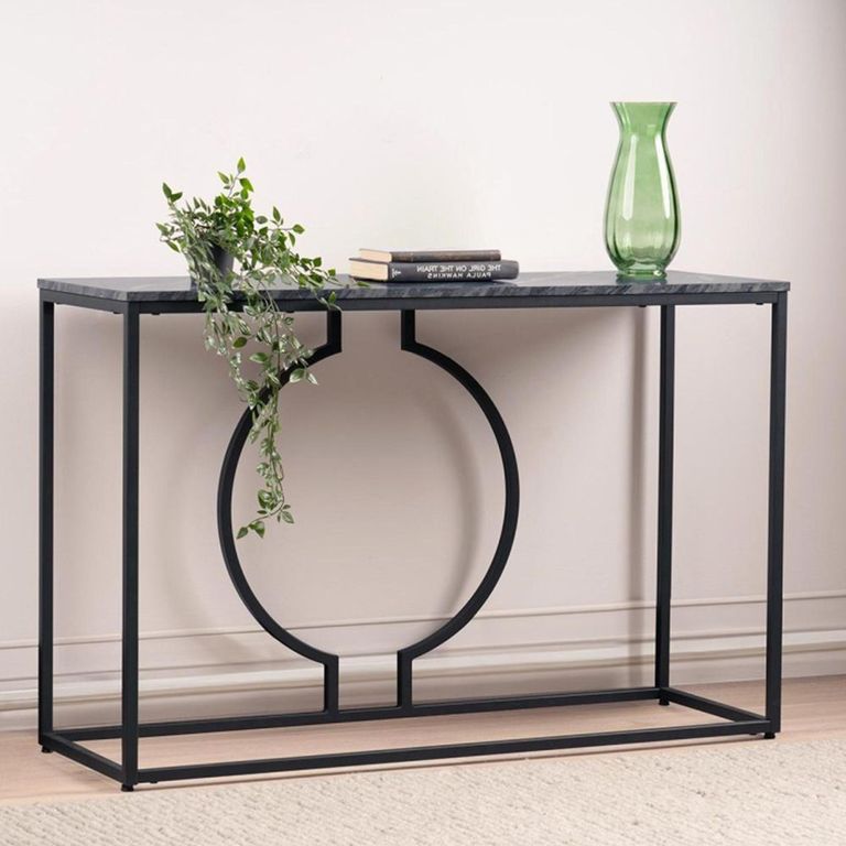 Alora Console Table - Marble Effect and Metal