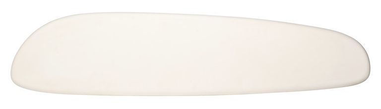 Bloomstone White Lime Plaster Curved Console Table