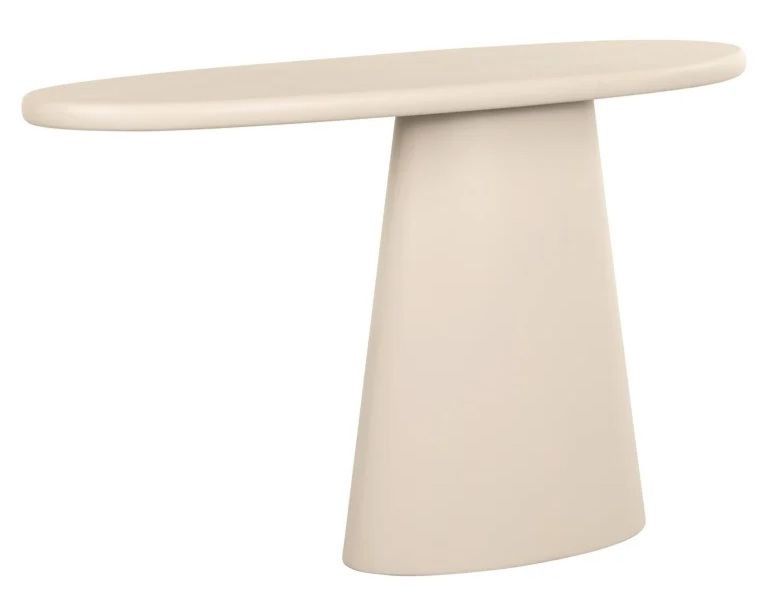 Clayton Lime Plaster Curved Console Table