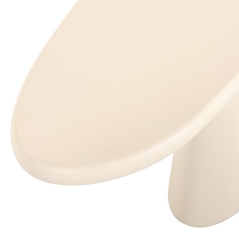 Clayton Lime Plaster Curved Console Table