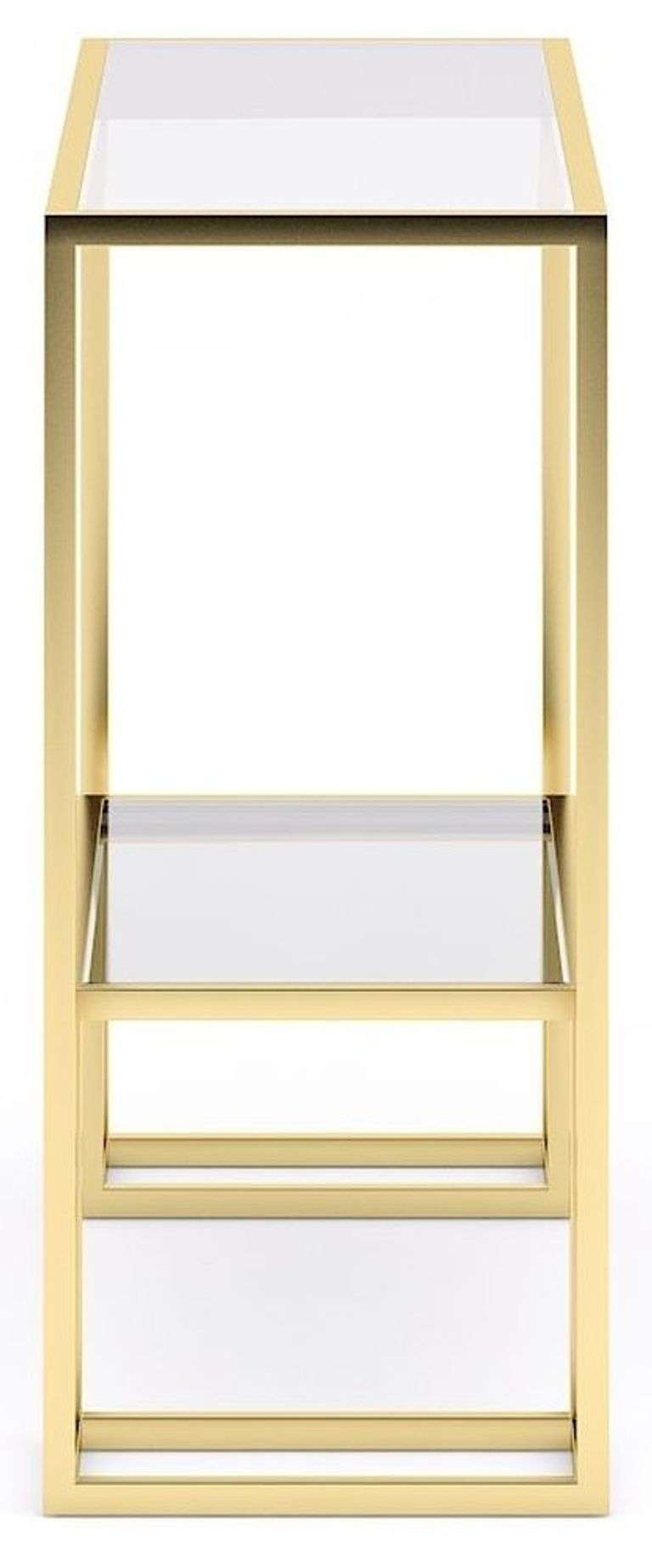 Clearance - Knightsbridge Console Table - Glass and Gold