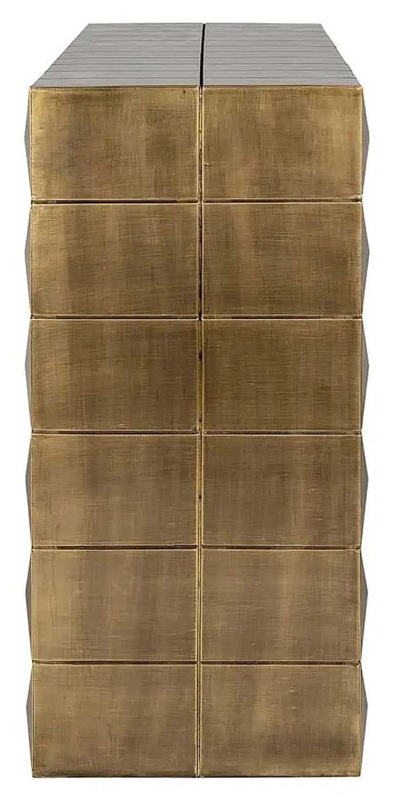 Collada Brass Cladded Console Table