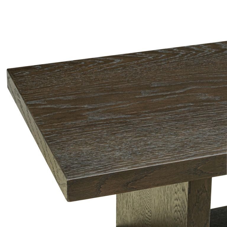 Waldorf White and Black Console Table