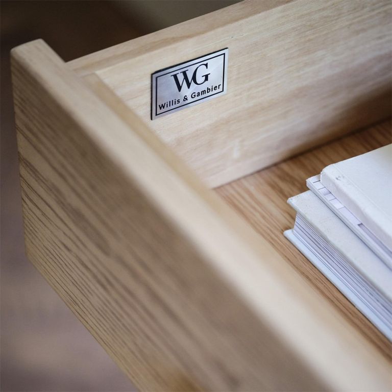 Toulon Console Table - 2 Drawer - Oak