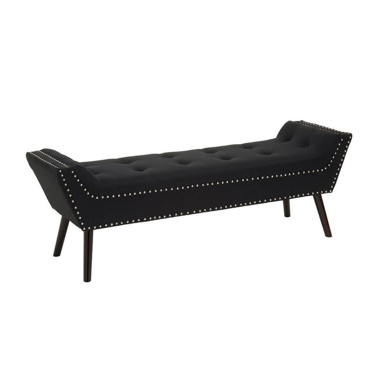 Alea Hall Bench - Black Fabric