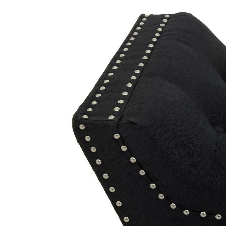 Alea Hall Bench - Black Fabric