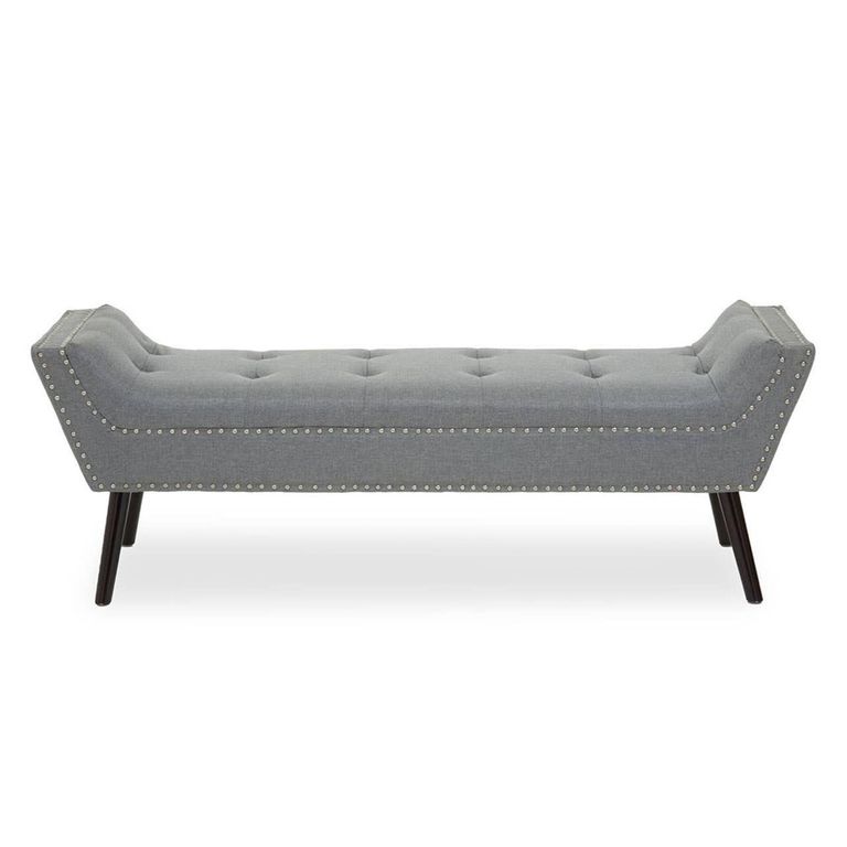 Alea Hall Bench - Grey Fabric