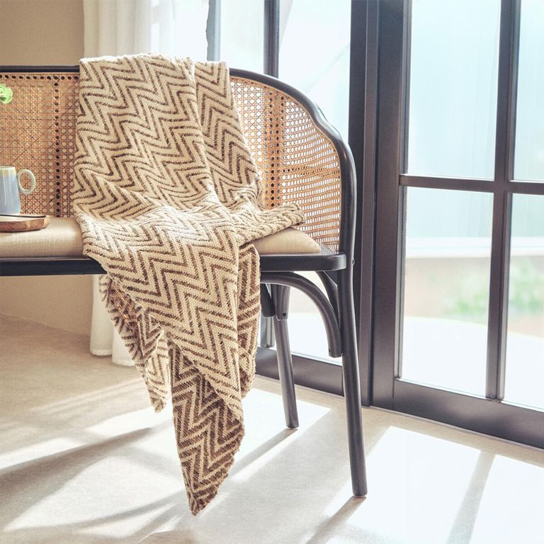 Cebu Bench - Black Beech Wood with Beige Fabric