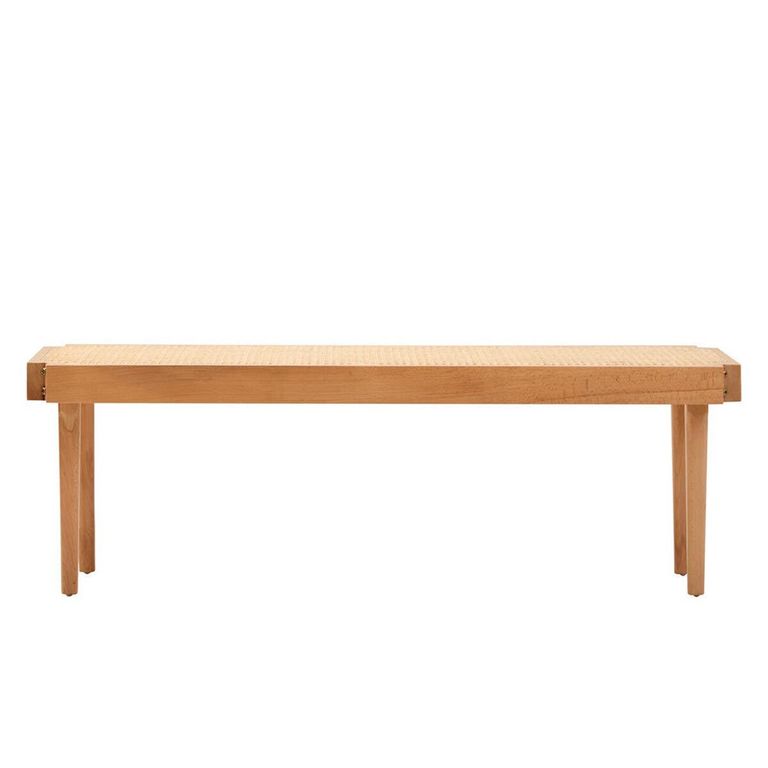 Cebu Bench - Natural Cane and Beech Wood