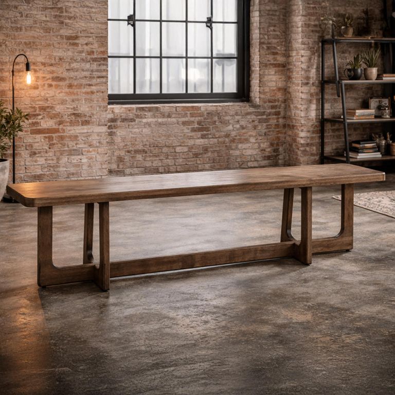 Hall Bench - Large - Rubber Wood