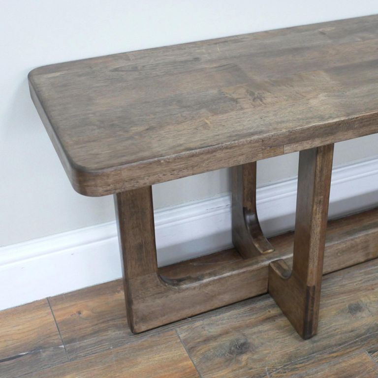 Hall Bench - Large - Rubber Wood