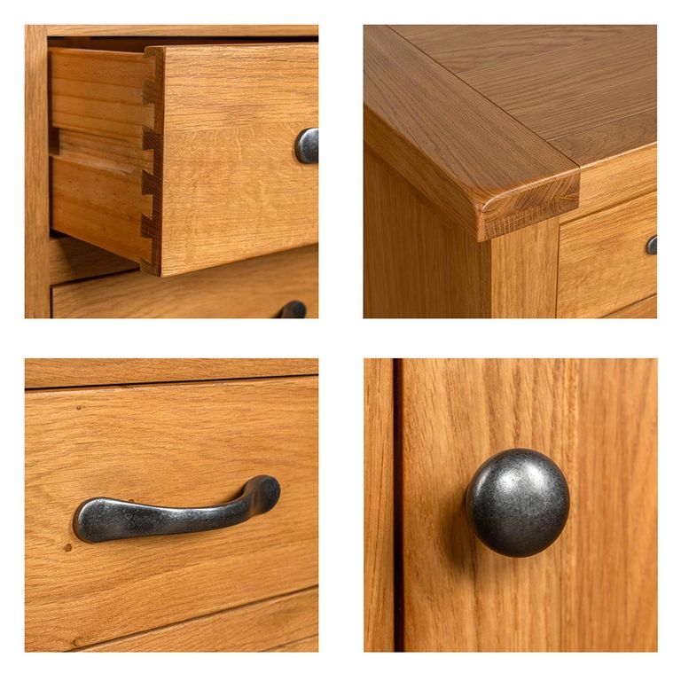 Somer Small Hall Cabinet - 1 Door - Oak