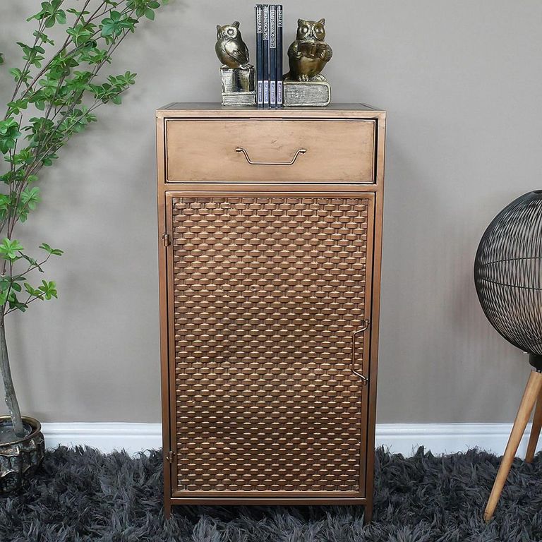 Clearance - Hall Cabinet - 1 Door - 1 Drawer - Copper - FSS16996