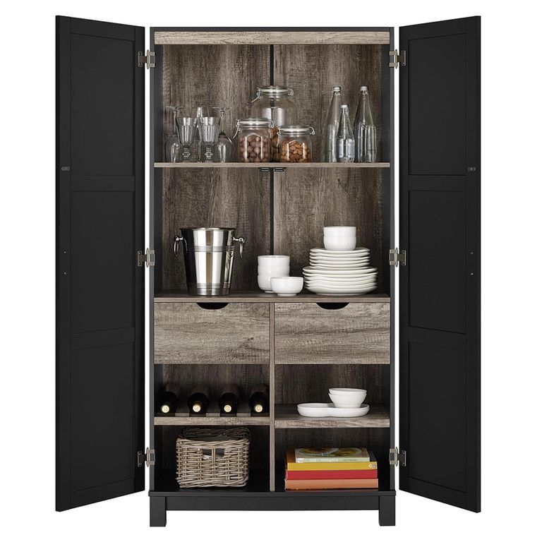 Carver Storage Cabinet - Black - 5278296PCOMUK