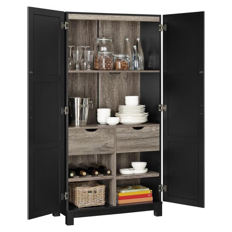 Carver Storage Cabinet - Black - 5278296PCOMUK