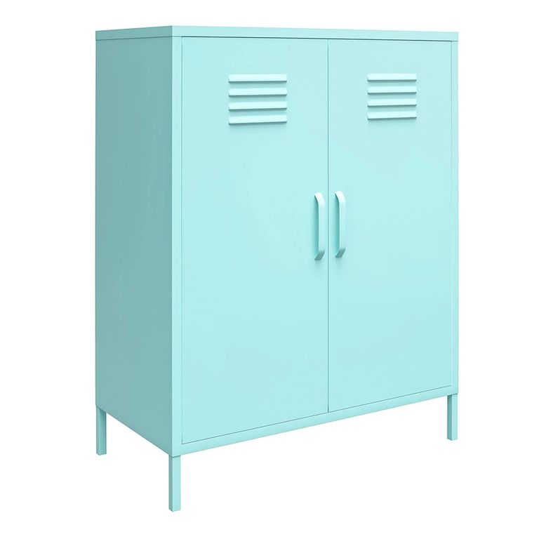 Novogratz Cache Locker Storage Cabinet - Mint - 2 Doors - 3384811COMNUK