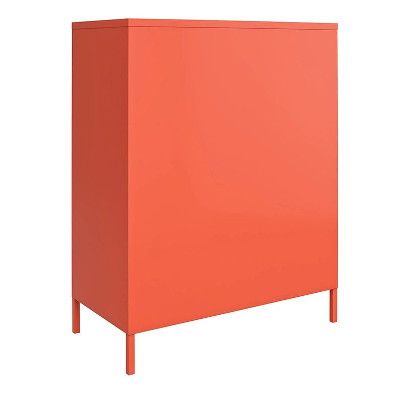 Novogratz Cache Locker Storage Cabinet - Orange - 2 Doors - 3384813COMNUK