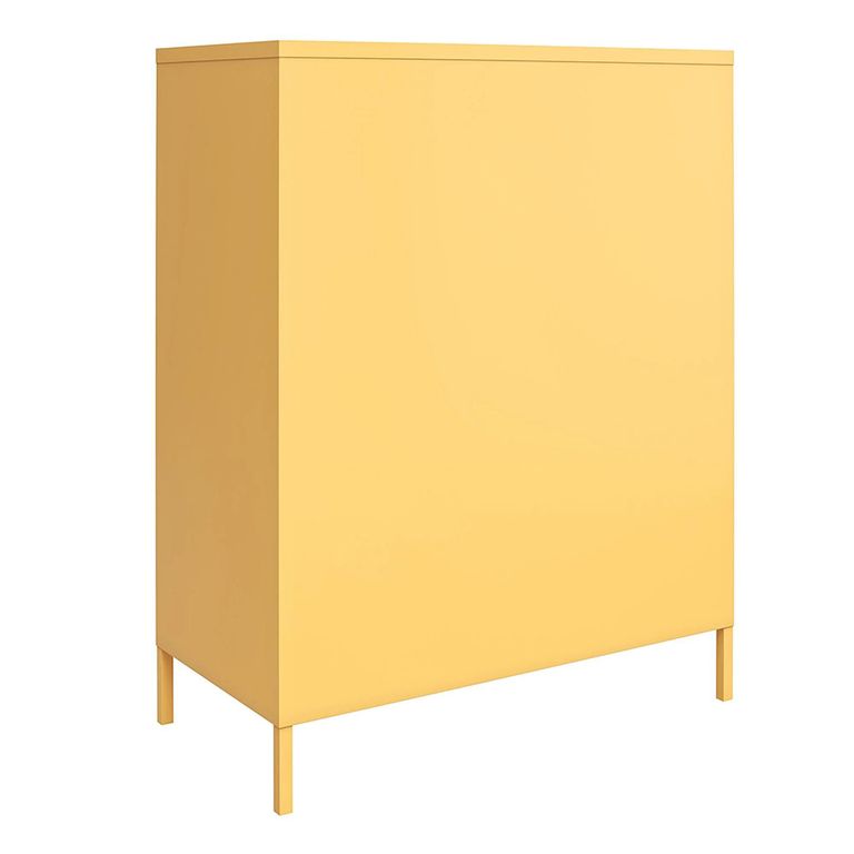 Novogratz Cache Locker Storage Cabinet - Yellow - 2 Doors - 3384814COMNUK