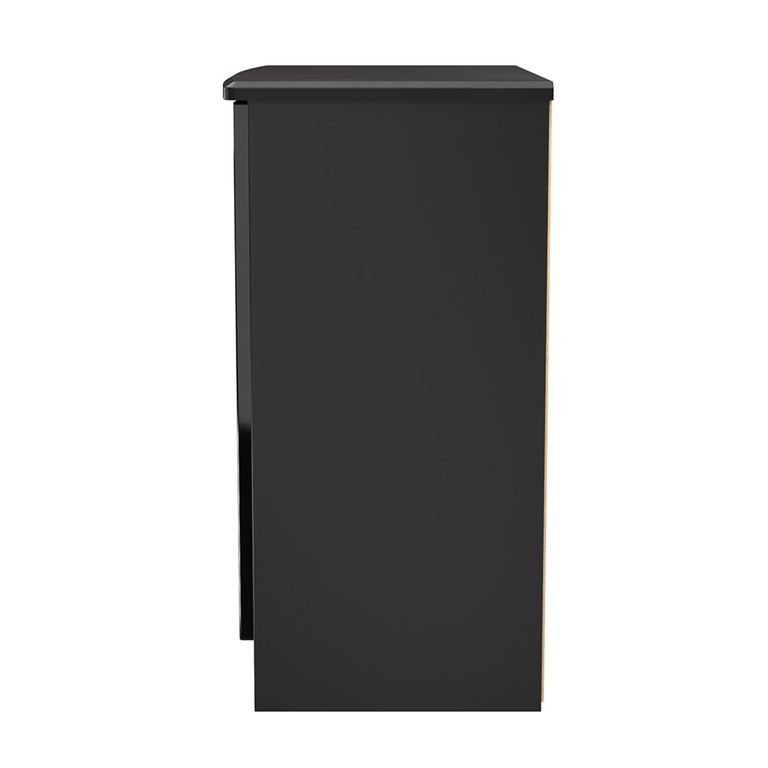 Knightsbridge Hall Cabinet - 2 Door - Black Gloss
