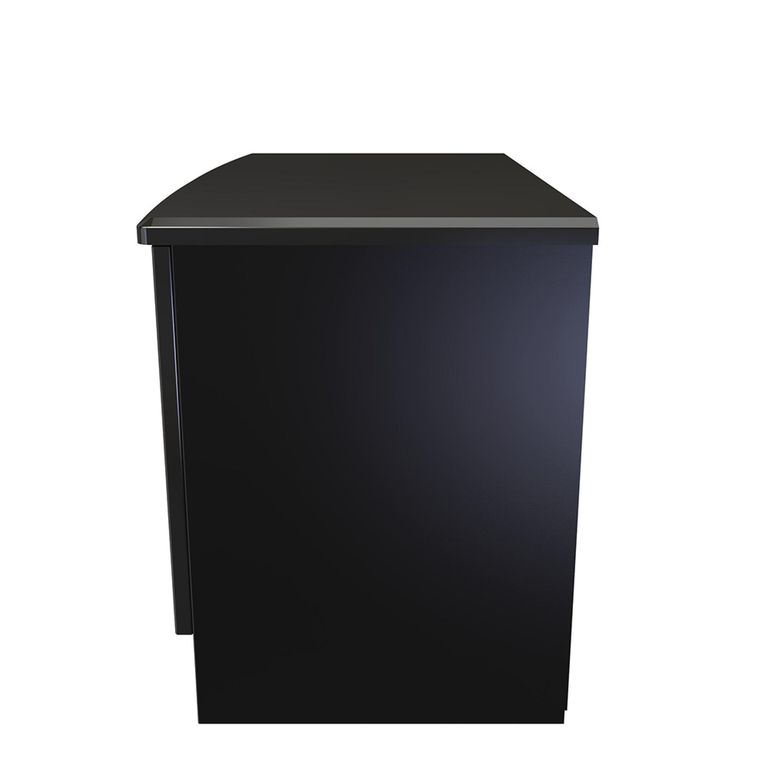 Knightsbridge Low Cabinet - 2 Door - Black Gloss