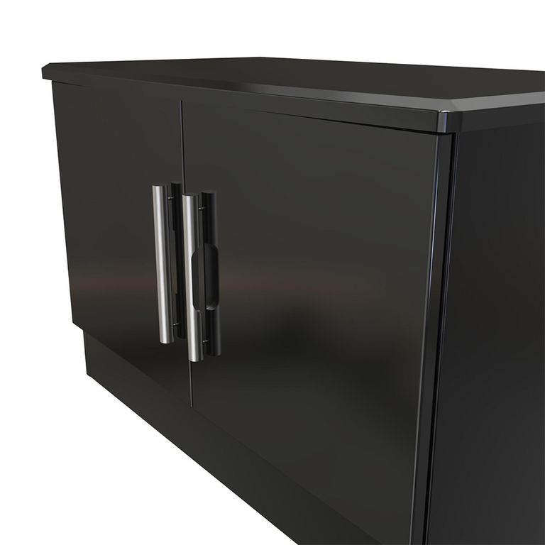 Knightsbridge Low Cabinet - 2 Door - Black Gloss