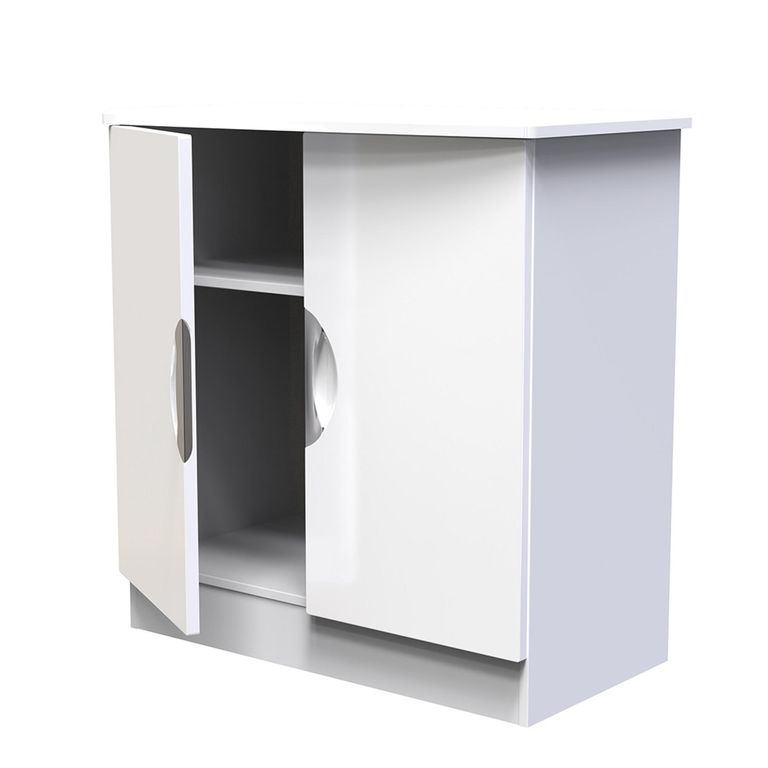 Camden Hall Cabinet - 2 Door - White Gloss