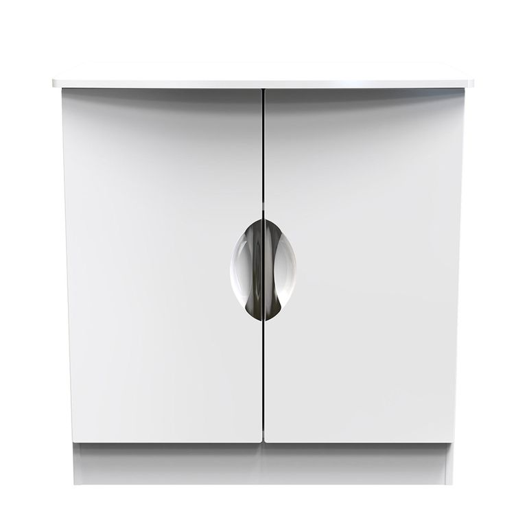 Camden Hall Cabinet - 2 Door - White Gloss