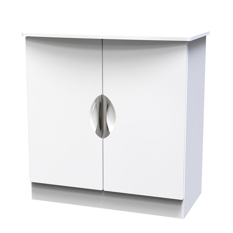 Camden Hall Cabinet - 2 Door - White Gloss