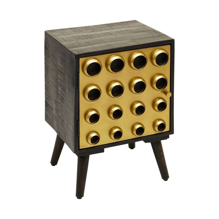 Arti Cabinet - 1 Door - Black - Mango Wood