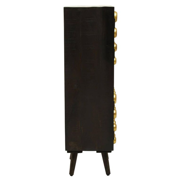 Arti Tall Cabinet - 2 Door - Black - Mango Wood