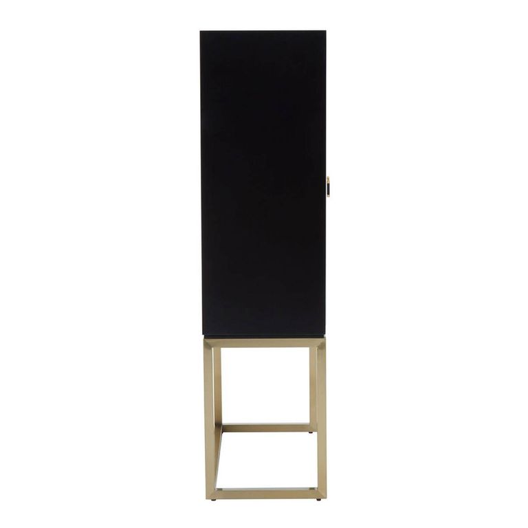 Dumas Hall Cabinet - 2 Door - Black and White