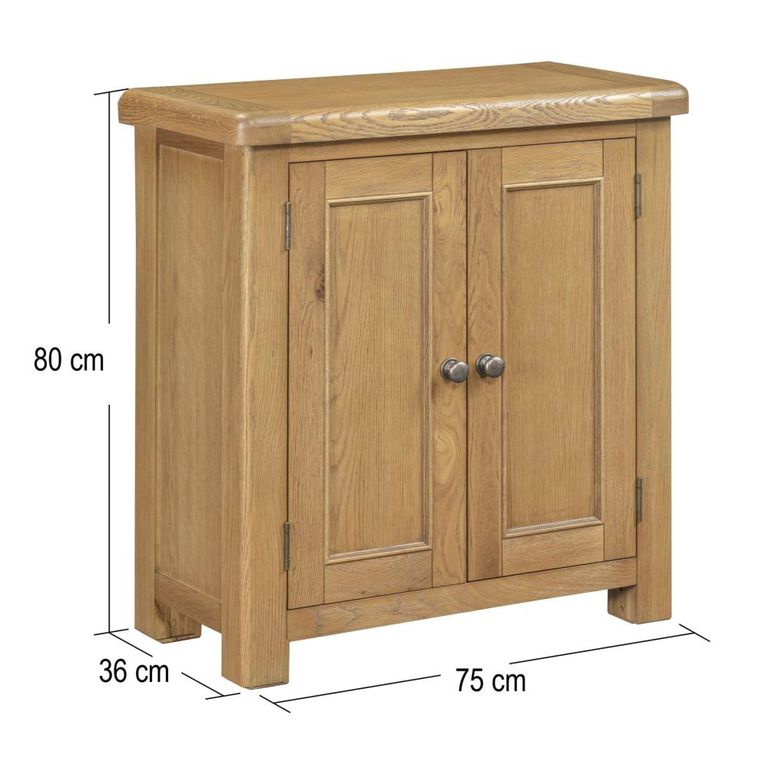 Dorchester Cupboard - 2 Door - Small - Rustic Oak