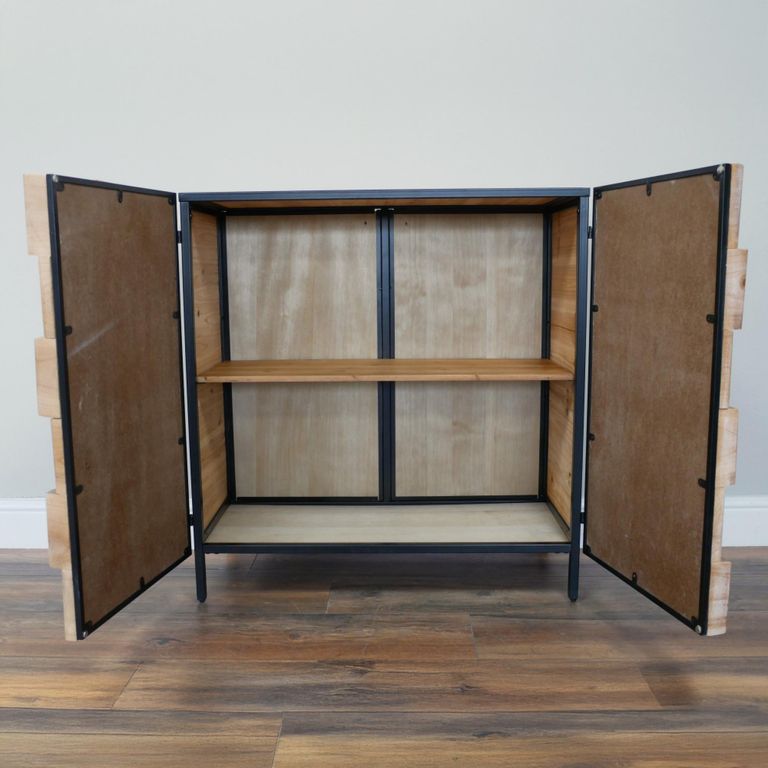 Chunky Hall Cabinet - 2 Door - Natural - Wood