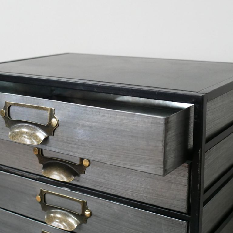 Industrial Storage Hall Cabinet - Multi Drawer - Grey - Metal