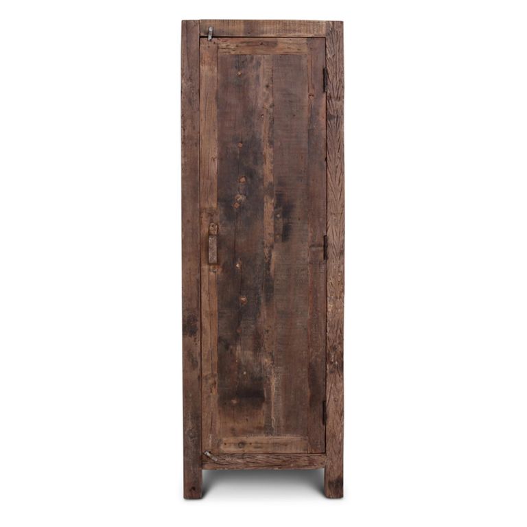 Bassano Hall Cabinet - 1 Door - Natural - Recycled Wood