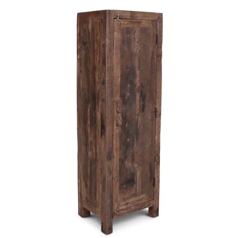 Bassano Hall Cabinet - 1 Door - Natural - Recycled Wood