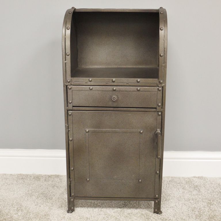Industrial Cabinet - 1 Door - Grey - Metal