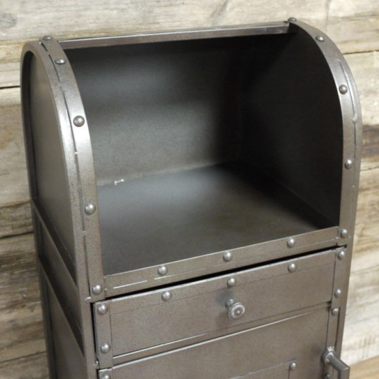 Industrial Cabinet - 1 Door - Grey - Metal
