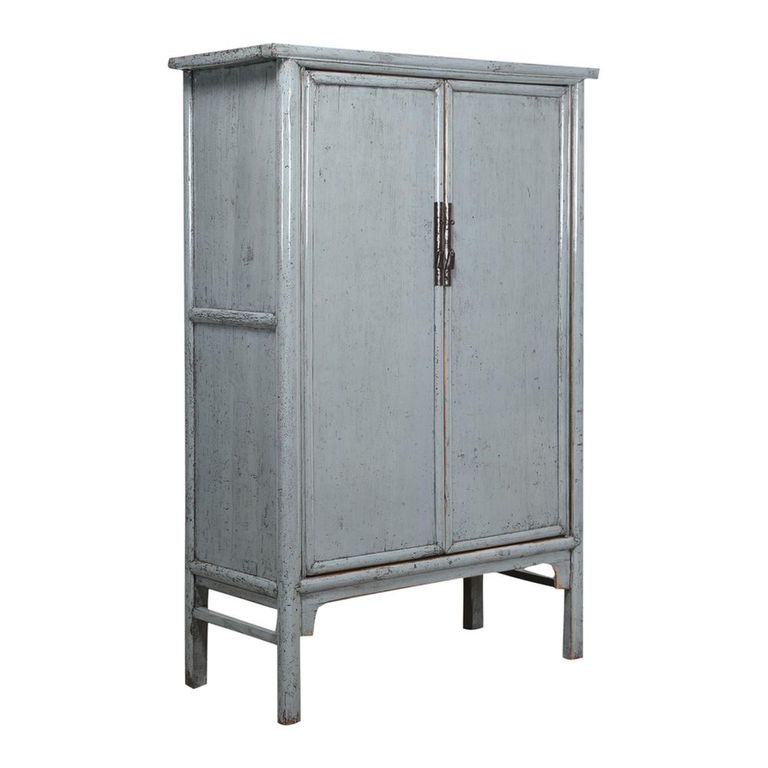 Unique One of a Kind - Distressed Storage Cabinet - 2 Door - 2 Drawer - Grey - Elm Wood